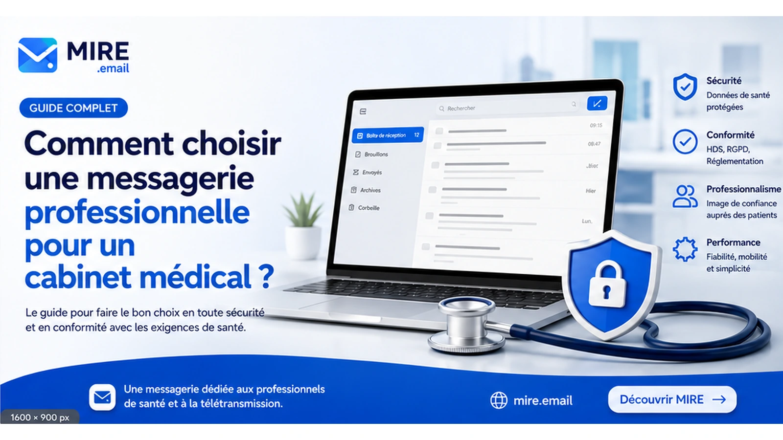 Comment choisir une messagerie professionnelle pour un cabinet médical ?